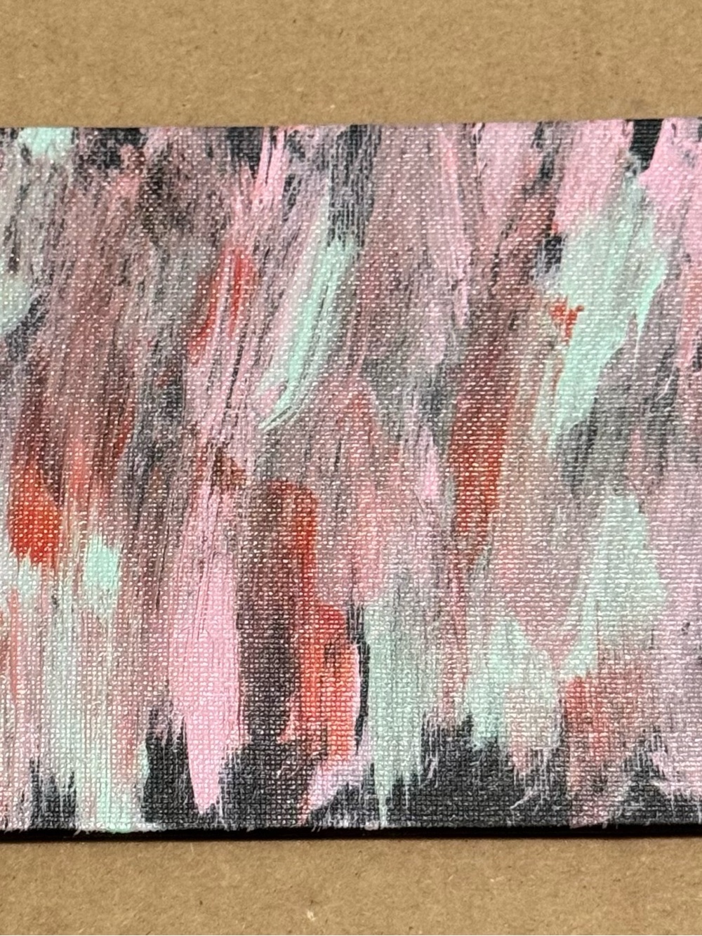 Acrylic art paintings 5x7 Abstract  original hand painted New Welcome